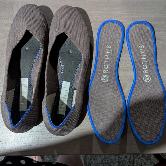 Mink Rothys Ballet Flat 9 - Picture 5 of 7